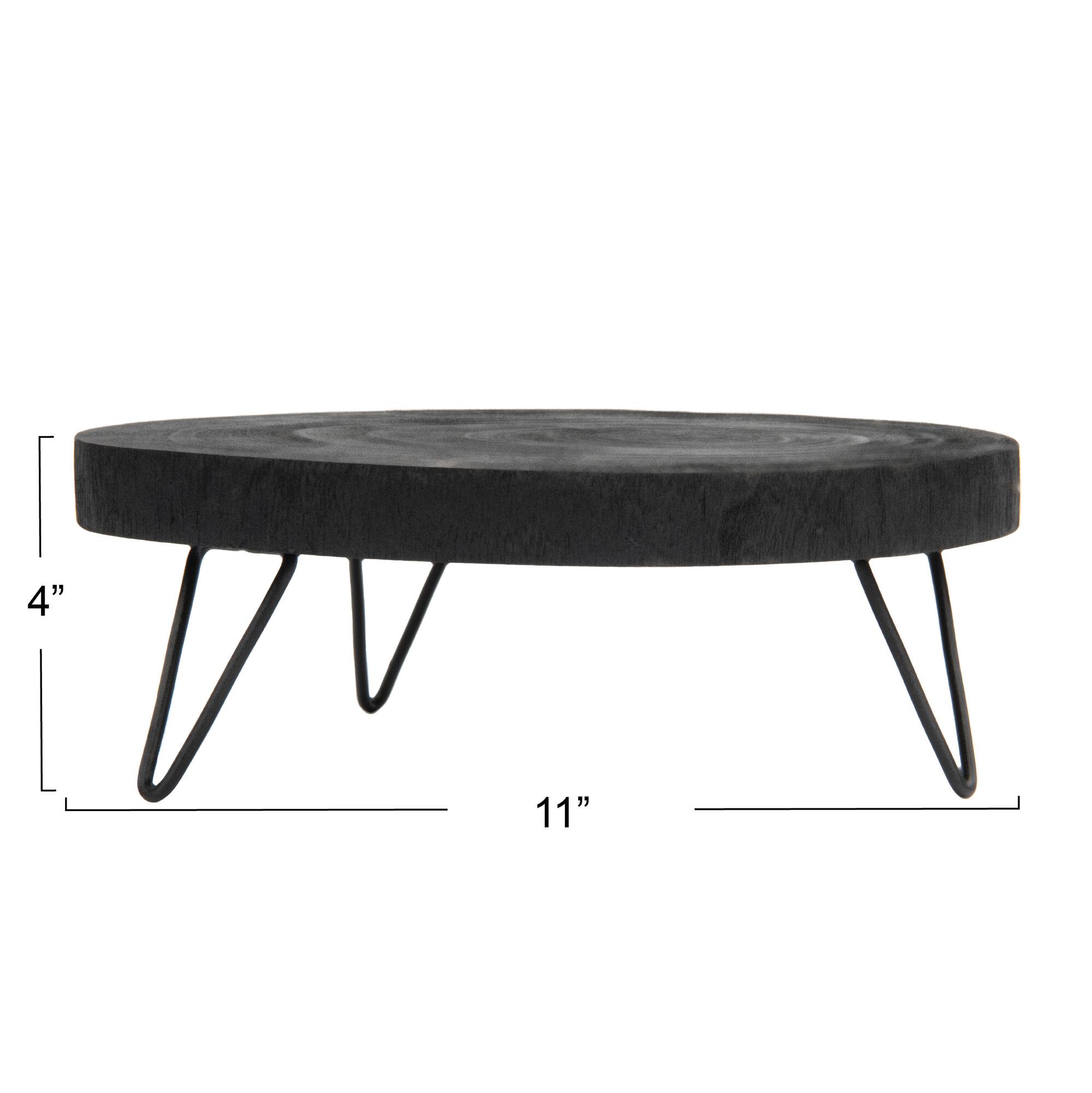 Hello Honey® Decorative Paulownia Wood Pedestal